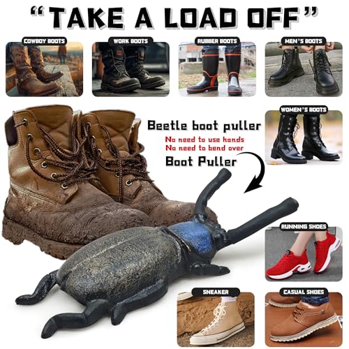 Earl Diamond - Beetle Boot Jack Cowboy Boot Remover - Extra Grip Boot Puller/Shoe Helper for Cowboy Boots, Work Boots & Outdoor Muck Shoes - Image 5