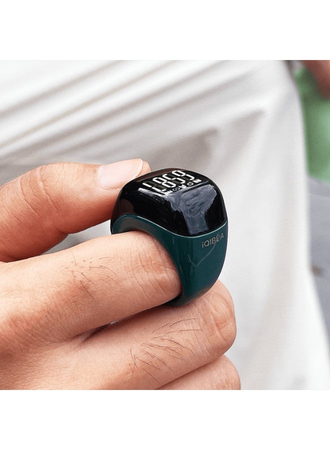 IFAYRID Smart Zikr Counter Ring with OLED Display & Bluetooth 5.1, Digital Muslim Prayer Beads Ring - Image 2