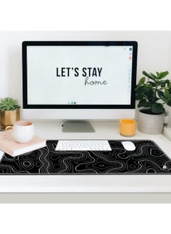 Rock Pow Large Mouse Pad Extended Gaming Non-Slip Rubber Base Office Desk Keyboard Mouse Pads (800 * 300 * 3mm)  - Image 3