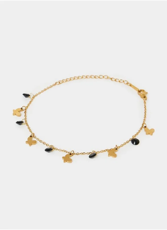 Styli Butterfly Drop Anklet