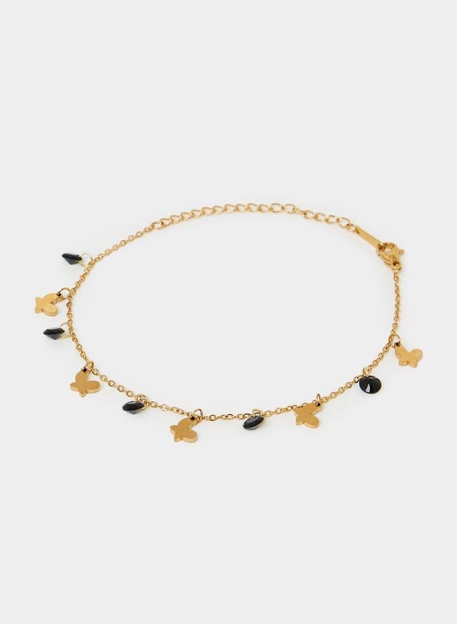 Styli Butterfly Drop Anklet - Image 2
