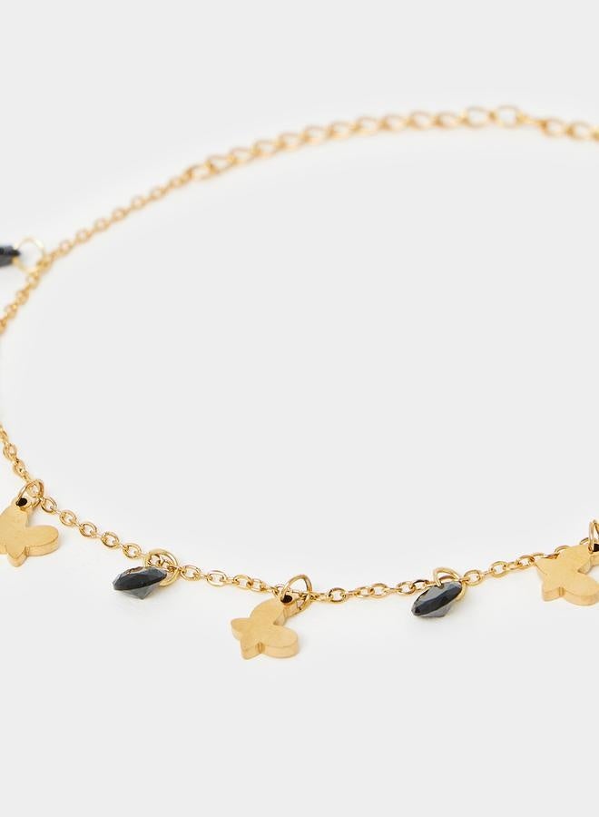 Styli Butterfly Drop Anklet - Image 3