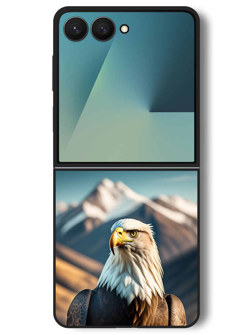 Theodor Case Compatible with Samsung Galaxy Z Flip 7 - 6.9 Inch Protection Shockproof Bumper Cover Eagle 1 - Image 1