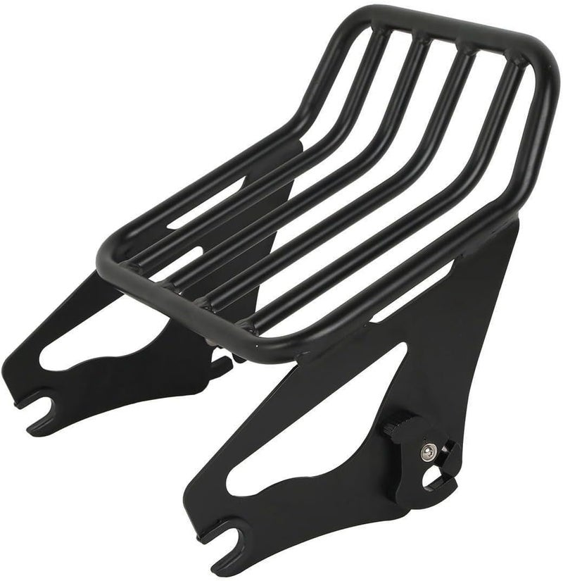 XFMT Motorcycle Detachable Two-Up Luggage Rack for Harley Touring Road King Street Glide Road Glide Electra Glide 2009-Later (Black) - Image 3