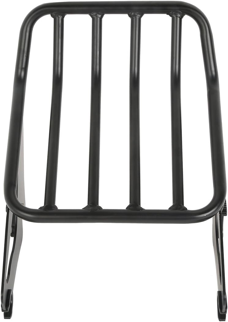 XFMT Motorcycle Detachable Two-Up Luggage Rack for Harley Touring Road King Street Glide Road Glide Electra Glide 2009-Later (Black) - Image 2