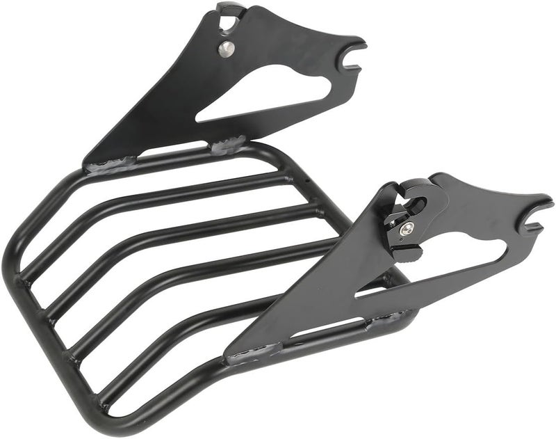 XFMT Motorcycle Detachable Two-Up Luggage Rack for Harley Touring Road King Street Glide Road Glide Electra Glide 2009-Later (Black) - Image 5