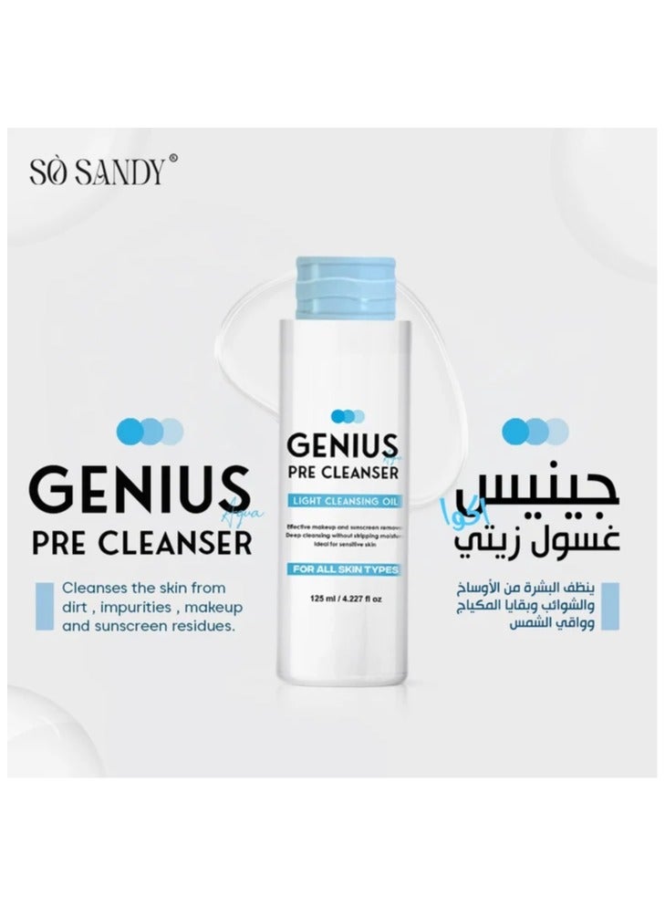 سو ساندي منظف ​​الوجه  جينيوس بري كلينسر للتحكم في المسام، زيت التنظيف، مزيل الرؤوس السوداء للمكياج اليومي - Image 4