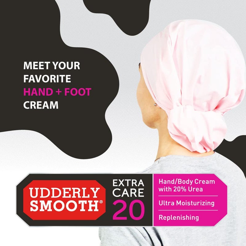 Udderly Smooth كريم ترطيب عميق لليدين والجسم من أوديرلي سموذ مع 20% يوريا، بدون رائحة، 8 أونصة - Image 2