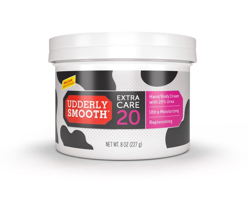 Udderly Smooth كريم ترطيب عميق لليدين والجسم من أوديرلي سموذ مع 20% يوريا، بدون رائحة، 8 أونصة - Image 1