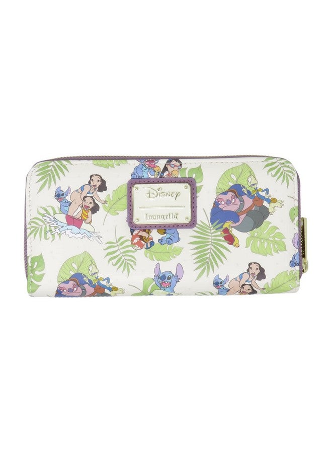 Loungefly Disney Lilo And Stitch Allover Print Zip Around Wallet - Image 1