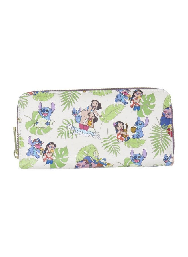 Loungefly Disney Lilo And Stitch Allover Print Zip Around Wallet - Image 2