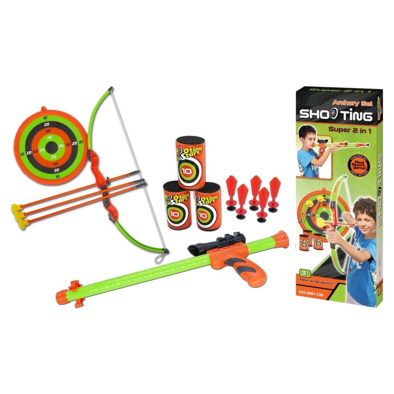 King Sport - Shooting Archery Set 2 in 1 Super Style - 881-05 - Image 1