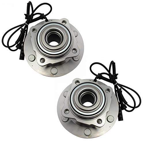 TRQ مجموعة TRQ من 2 قطعة لمجموعة محامل العجلات الخلفية والمجمع مع حساس ABS متوافقة مع نيسان أرمادا 2012-2015 - Image 1