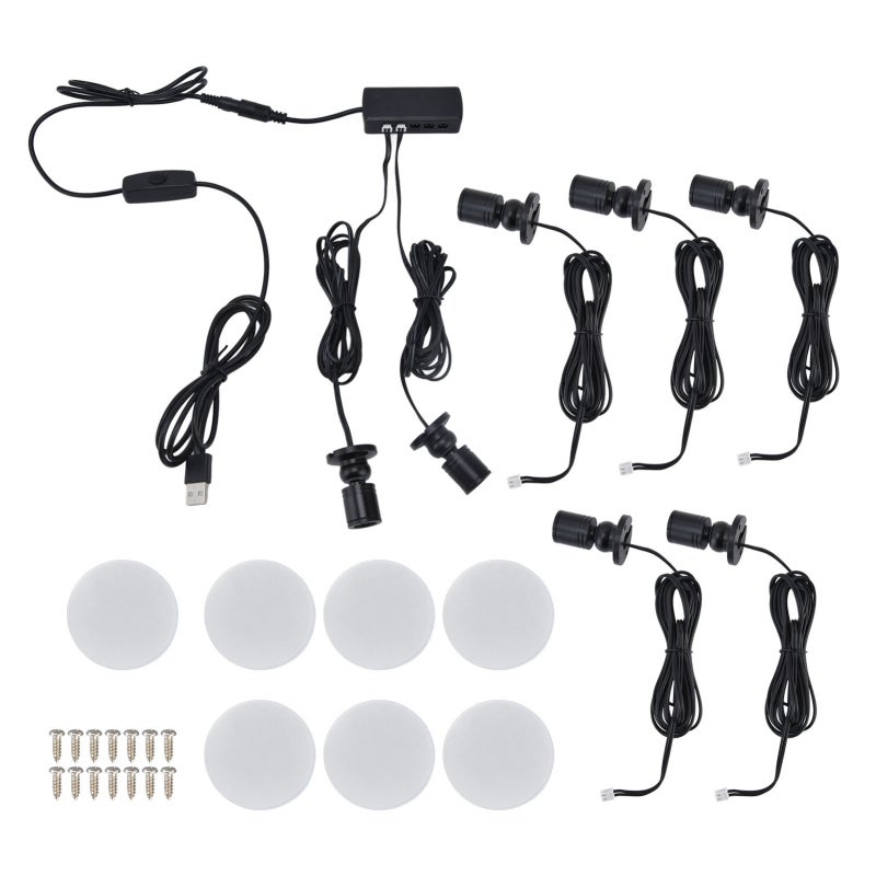 Dimmable LED Lamp: All Aluminum Body, Soft Flicker-Free Lighting - 2M USB & Lamp Cables, Multi-Installation Options Display Cabinet Light for Home Cabinets, Wardrobes, Exhibition Halls - Image 1