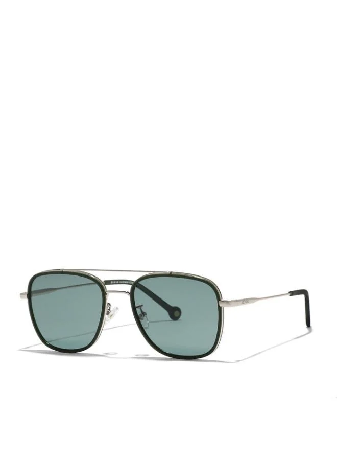 30 سندايز نظارات شمسية رجالية مربعة باللون الأخضر