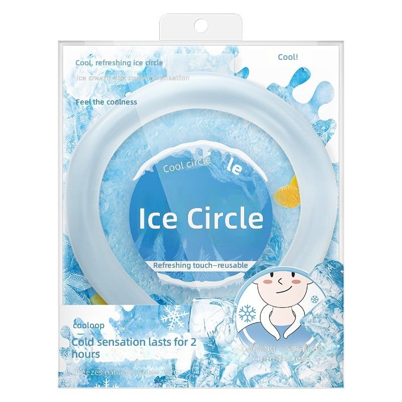 Summer Cooling Ice Ring - Portable Neck Cooler for Outdoor Sports