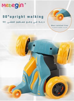 MEBEGIN Cool Remote Control Car, Dazzling Stunt Car with Light and Music, Toy Car that Can Rotate 360 Degrees and Run 90 Degrees, Easy to Handle with Smooth Buttons Controls, Perfect Gift for Kids, 14*13.5*13.5cm  - Image 5