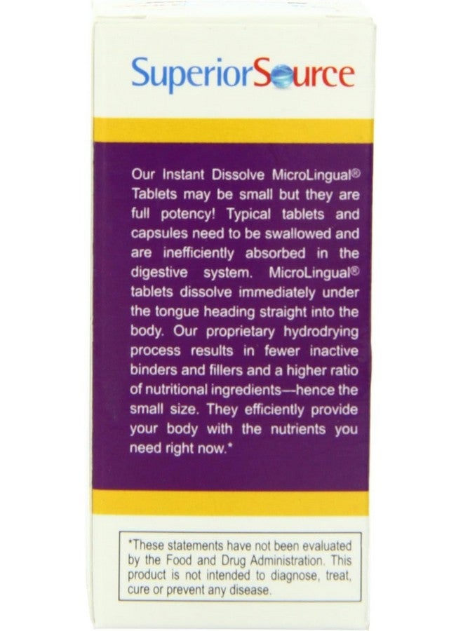 Superior Source No Shot Vitamin B-12 Cyanocobalamin 1000 mcg, B-6, Folic Acid 800 mcg - Support Brain & Heart Health - Aids Natural Energy Levels - 60 Sublingual Dissolving Tablets - Image 3