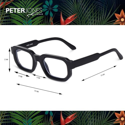 Peter Jones I Zero Power Blue Cut Computer Glasses I Gaming Glasses I UV Protected & Blocks Harmful Rays I Men & Women I Medium Broad Style I AG3887FB - Image 4