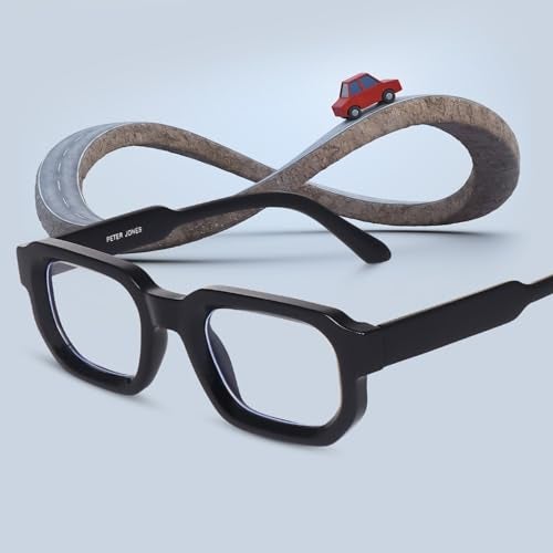 Peter Jones I Zero Power Blue Cut Computer Glasses I Gaming Glasses I UV Protected & Blocks Harmful Rays I Men & Women I Medium Broad Style I AG3887FB - Image 5