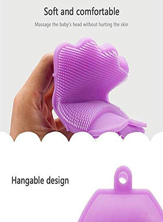 FosCadit Silicone Shower Bath Brush, Wash Bath Shower Glove Exfoliating Skin SPA Massage Scrubber For All Types of Skin(Small, Multicolor) - Image 3