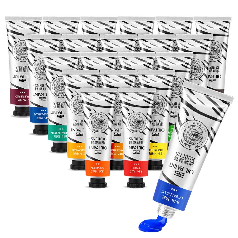 Paul Rubens Oil Paint, 20 Colors*50ml LargeTubes, Professional Oil Based Paint with High Saturation, Creamy Texture, and Consistency,Art Supplies for Artists, Students, Beginners-A Set - Image 1