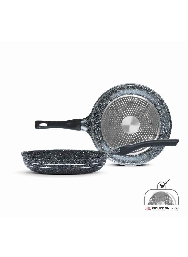 SONEX 24cm Mac Frying Pan – Premium Marble Coating with Soft Handle - Image 1