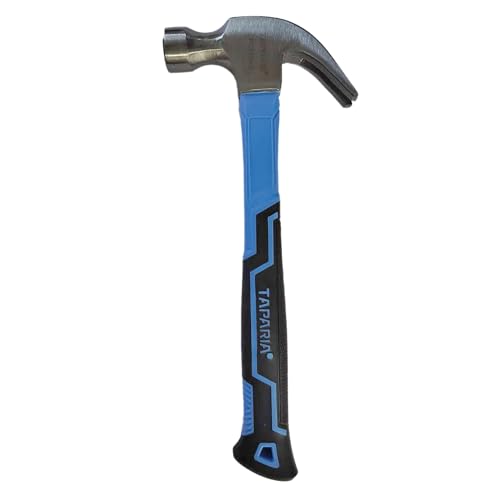 Taparia FCH 340 Claw Hammer with Fiberglass Handle (340g)-Shock-Absorbing Ergonomic Design for Carpentry & Repairs-340gms Curved Claw Steel Head for Nail Driving & Removal - Image 4
