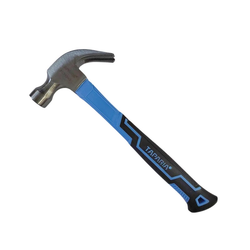 Taparia FCH 340 Claw Hammer with Fiberglass Handle (340g)-Shock-Absorbing Ergonomic Design for Carpentry & Repairs-340gms Curved Claw Steel Head for Nail Driving & Removal - Image 5