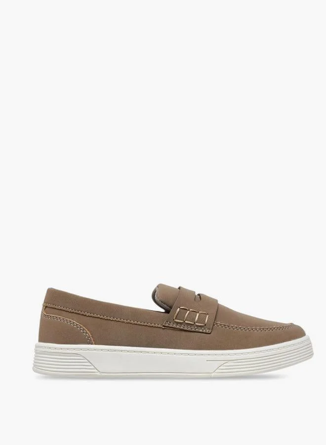 سيد دوتشيني Solid Slip-On Loafers With Cutout Detail