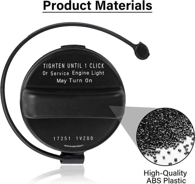 TESHITVLOG Gas Cap, Fuel Cap Fit for Nissan 2011-2020 Frontier 2012-2020 Versa 2013-2018 Altima 2013-2020 Pathfinder 2015-2020 Murano, Infiniti 2013 JX35 2014-2020 QX60, Replaces 17251-3JA0A, 17251-9BD0E Trendy versatile build - Image 4