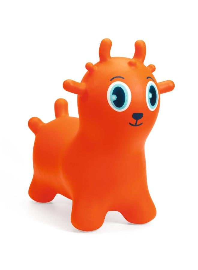 Djeco Sunny Jumper Space Hopper for Kids, Ride-on Toy with 4 Ergonomic Handles, Reinforced PVC Body, Adjustable Inflation with Pump Included, Improves Balance and Coordination Play - Image 5