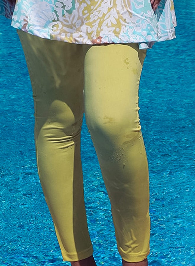 Tie Shop Tropika Leggings Yellow - For Women 