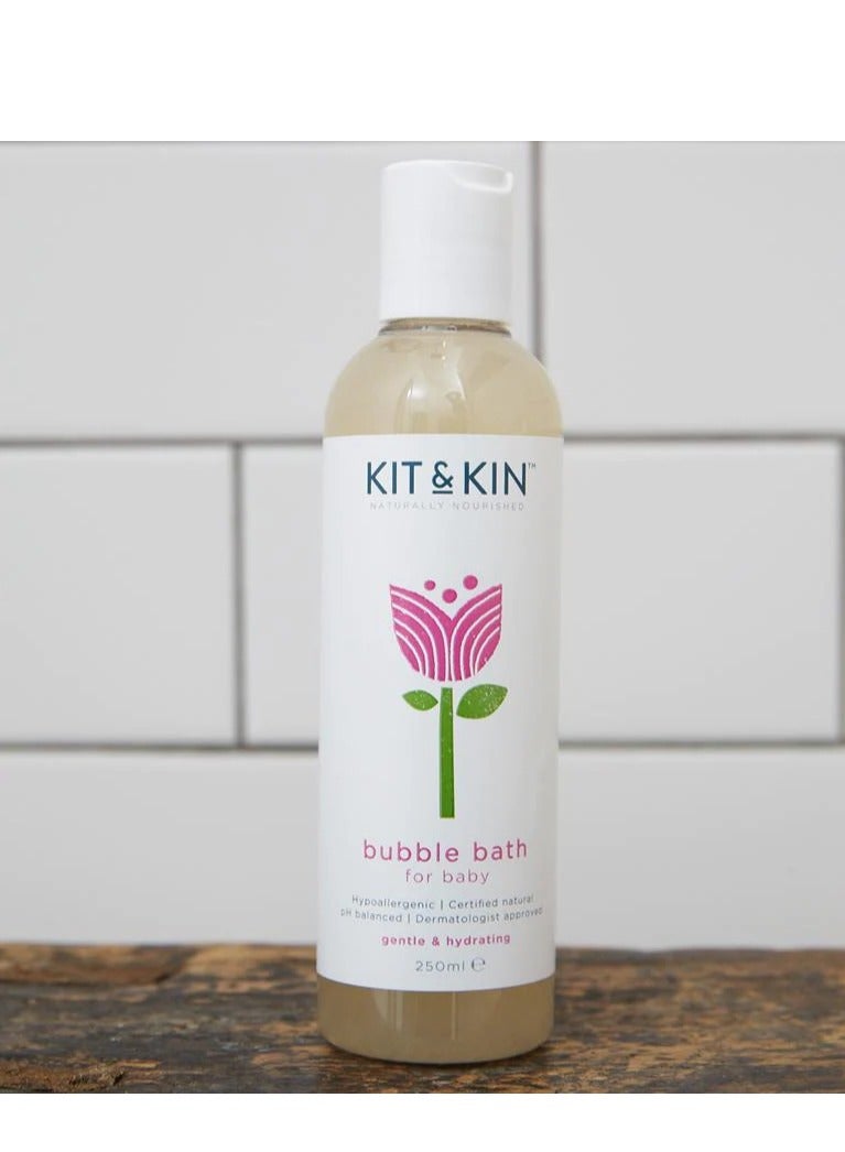 Kit & Kin Natural Bubble Bath Kids and Baby Bubble Bath for Sensitive Skin, 250ml - Image 5