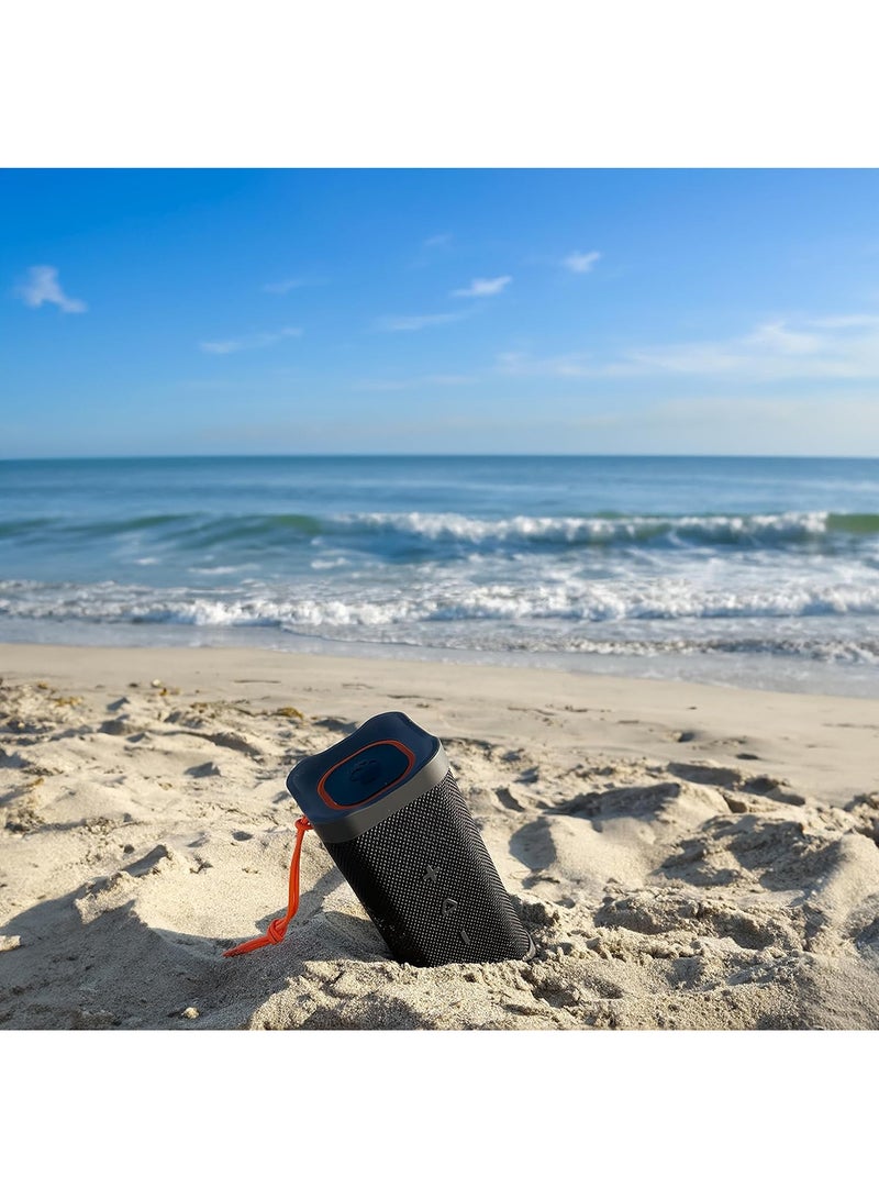 Skullcandy Terrain XL Wireless Bluetooth Speaker - IPX7 Waterproof Portable Speaker, 18 Hour Battery, Nylon Wrist Wrap, True Wireless Stereo Black - Image 4