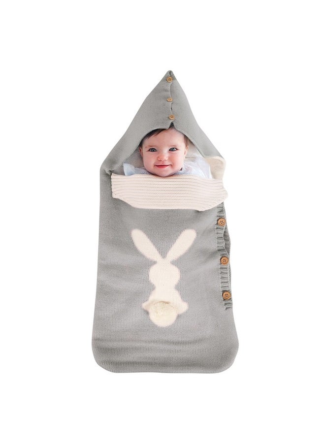 yongsheng Comfortable Soft Sleeping Baby Bag，Adorable Rabbit Design Swaddle Sack for Winter and Durable Bedding Clothing for Strollers and Cribs Keeps Warm  - Image 2