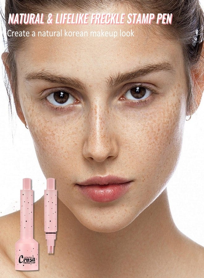 LYSdefeu Freckle Stamp, Natural Vivid Faux Freckles Pen, Long Lasting Waterproof Quick Dry Magical Fake Freckle Stamp Pencil, Get Sun-kissed Stars Makeup in One Press, Makeup Gift for Women Girl - 01 Light - Image 2