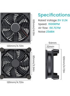 PC Fans 120mm 5V Cooling Fan 3-Degree Speed Switch Portable Home Office Fans Metal USB Powered Cooling Fan - pzsku/Z43043FA39FBED043C253Z/45/_/1705174163/33047492-357b-4624-9c26-3c611fe9c1e5