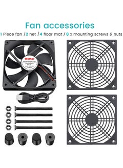 PC Fans 120mm 5V Cooling Fan 3-Degree Speed Switch Portable Home Office Fans Metal USB Powered Cooling Fan - pzsku/Z43043FA39FBED043C253Z/45/_/1705174163/54736fad-47a6-4d17-9f7f-d215965188c2