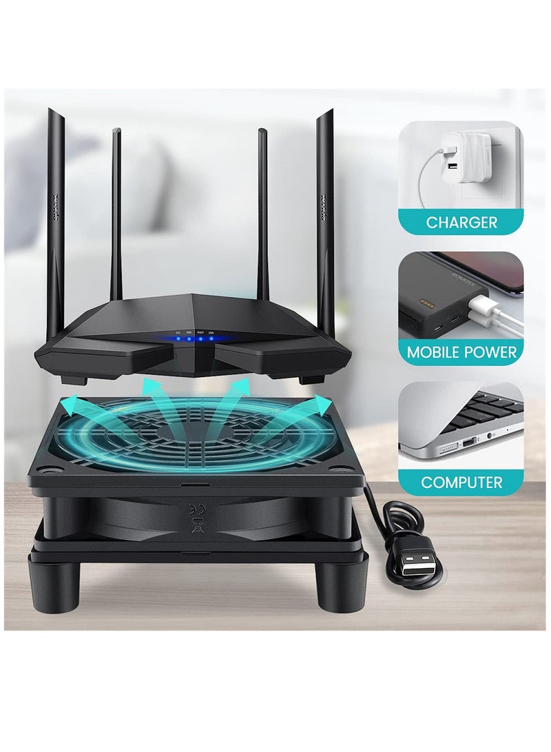 PC Fans 120mm 5V Cooling Fan 3-Degree Speed Switch Portable Home Office Fans Metal USB Powered Cooling Fan - Image 2