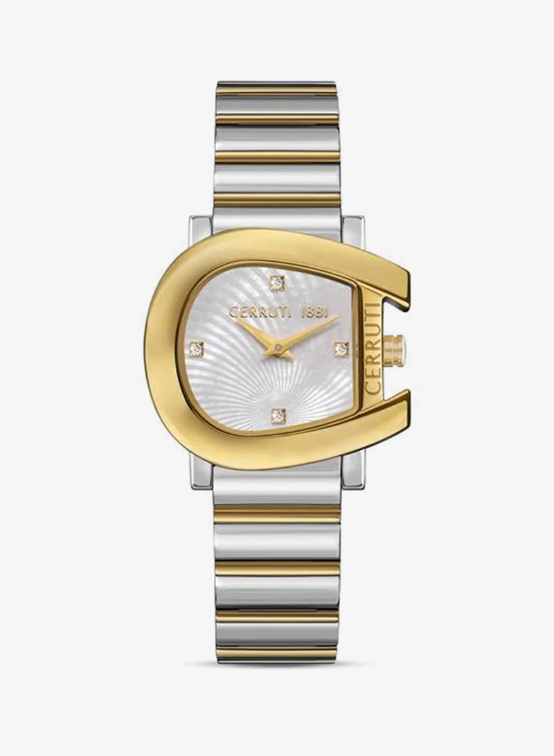 CERRUTI 1881 Cerruti 1881 Cavallina Analog White Mop Watch For Women Sapphire Coated Curve Glass And Stainless Steel Bracelet 29mm Water Resistant 3 ATM - CIWLG0043902