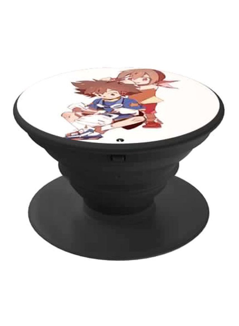 RKN Printed Pop Socket White/Beige/Blue - Image 1