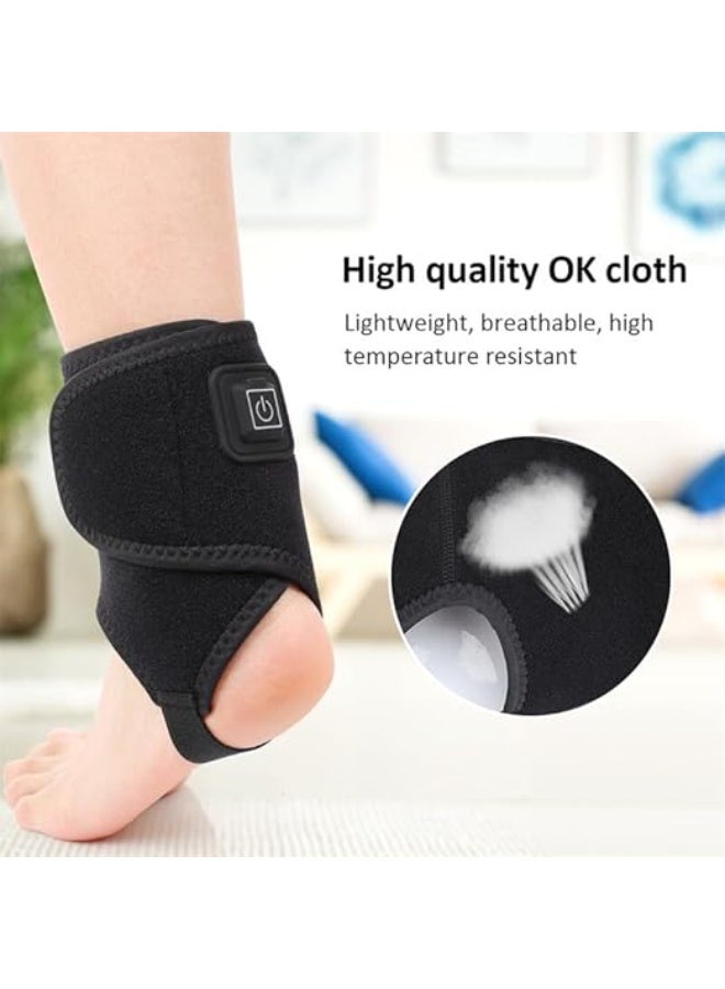 دعامة القدم والكاحل الكهربائية بتقنية التدفئة الذكية – راحة موجهة للآلام والتهاب الأوتار – حزام دعم هندسي لاستقرار المفاصل وتحسين الدورة الدموية – للرعاية اليومية - Image 2