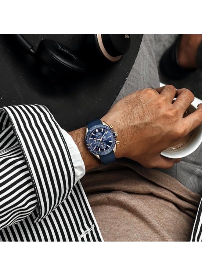 BENYAR Watches for Men Watch Quartz Luxury Chronograph Water Resistant Watch 5140 - Image 5