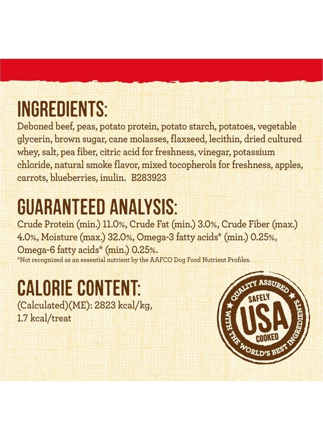 ميريك مكافآت Lil' Plates الخالية من الحبوب للكلاب الصغيرة، مكافآت تدريب طبيعية للكلاب الصغيرة، وصفة لحم البقر الصغير - كيس 5 أونصة - Image 5