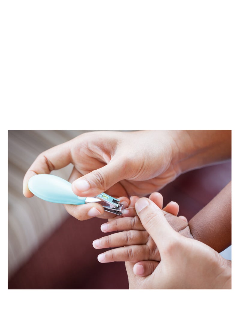 BabyJem مقص أظافر للأطفال سهل الإمساك - أزرق - Image 3