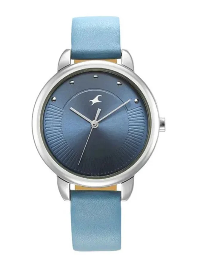 fastrack Fastrack Stunners Quartz Analog Watch for Girls With Blue Dial Leather Strap