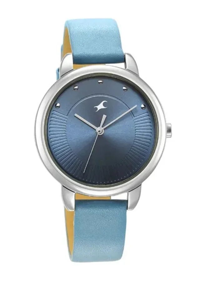 fastrack Fastrack Stunners Quartz Analog Watch for Girls With Blue Dial Leather Strap