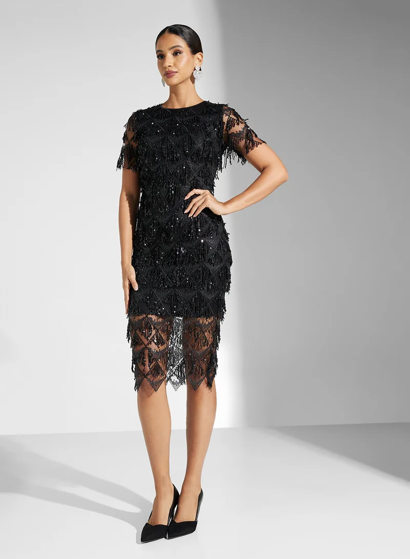 Ella Limited Edition Fringed Cocktail Dress