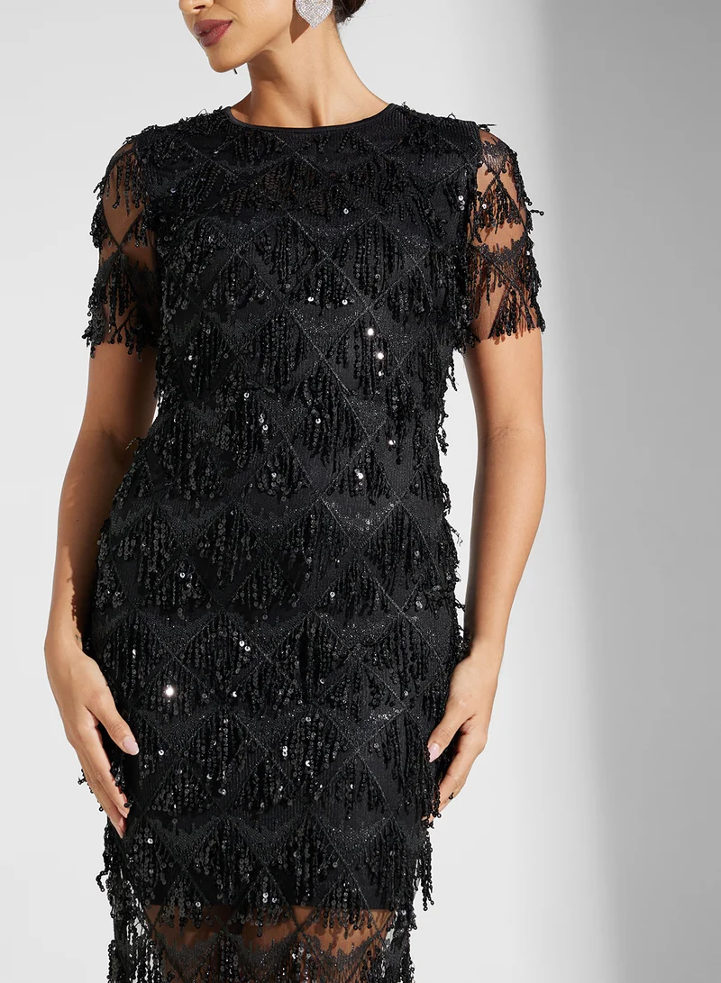 Ella Limited Edition Fringed Cocktail Dress